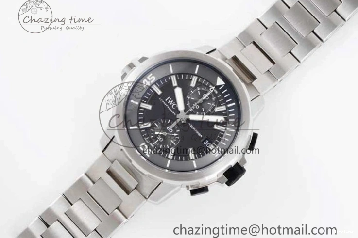 MIROTIME 0205 EasyCare Aquatimer Chrono SS V6SF 1:1 Best Edition Gray Dial on SS Bracelet A 7035